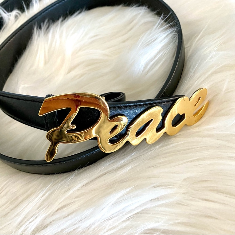 Stella mccartney peace belt gold hardware size 75